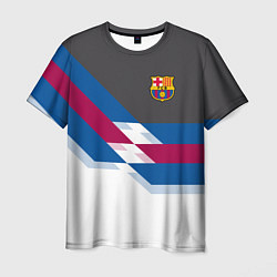 Футболка мужская Barcelona FC: White style, цвет: 3D-принт