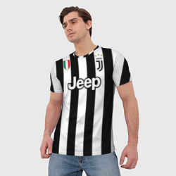 Футболка мужская Juventus FC: Higuain Home 17/18, цвет: 3D-принт — фото 2