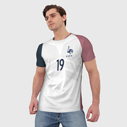 Футболка мужская Сборная Франции: Погба ЧМ-2018, цвет: 3D-принт — фото 2
