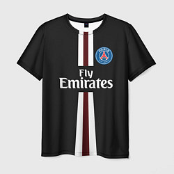 Футболка мужская PSG FC: Black 2018, цвет: 3D-принт