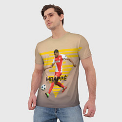 Футболка мужская Kylian Mbappe, цвет: 3D-принт — фото 2