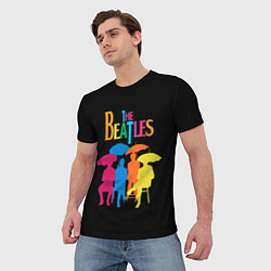 Футболка мужская The Beatles: Colour Rain, цвет: 3D-принт — фото 2