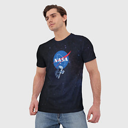Футболка мужская NASA: Hello World, цвет: 3D-принт — фото 2
