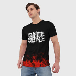 Футболка мужская Suicide Silence: Red Flame, цвет: 3D-принт — фото 2