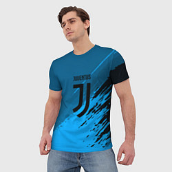 Футболка мужская FC Juventus: Abstract style, цвет: 3D-принт — фото 2