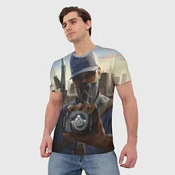 Футболка мужская Watch Dogs Man, цвет: 3D-принт — фото 2