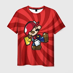 Футболка мужская Super Mario: Red Illusion, цвет: 3D-принт