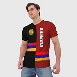 Футболка мужская Armenia, цвет: 3D-принт — фото 2