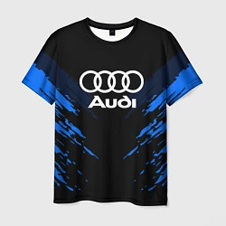 Футболка мужская Audi: Blue Anger, цвет: 3D-принт