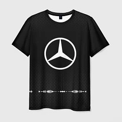Футболка мужская Mercedes: Black Abstract, цвет: 3D-принт