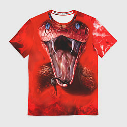 Футболка мужская Red Snake, цвет: 3D-принт