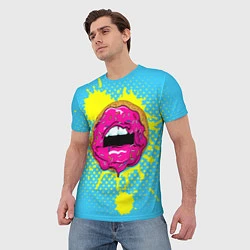 Футболка мужская Donut Lips, цвет: 3D-принт — фото 2