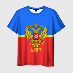 Футболка мужская Барнаул: Россия, цвет: 3D-принт