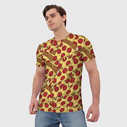 Футболка мужская Любитель пиццы, цвет: 3D-принт — фото 2