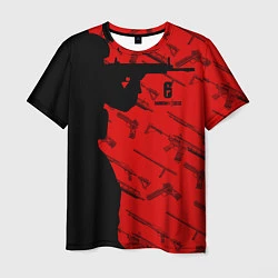 Футболка мужская R6S: Red Soldier Style, цвет: 3D-принт