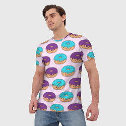 Футболка мужская Любитель пончиков, цвет: 3D-принт — фото 2