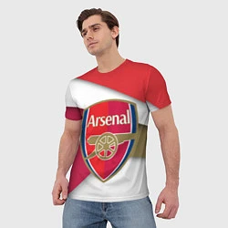 Футболка мужская FC Arsenal, цвет: 3D-принт — фото 2