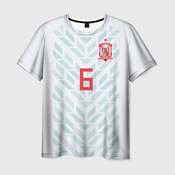 Футболка мужская Iniesta Away WC 2018, цвет: 3D-принт