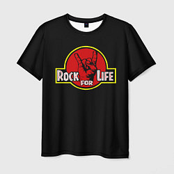 Футболка мужская Rock for Life, цвет: 3D-принт