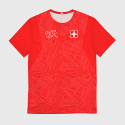 Футболка мужская Форма Швейцарии, цвет: 3D-принт