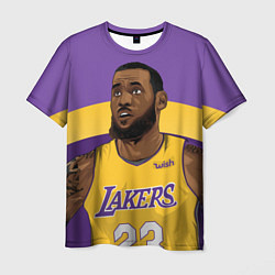 Футболка мужская LeBron 23: Lakers, цвет: 3D-принт