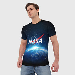 Футболка мужская NASA: Sunrise Earth, цвет: 3D-принт — фото 2