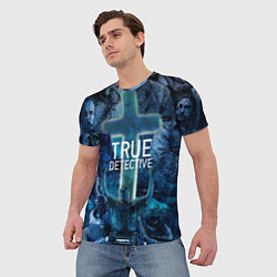 Футболка мужская True Detective: Religion, цвет: 3D-принт — фото 2