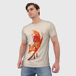 Футболка мужская Paint Fox, цвет: 3D-принт — фото 2