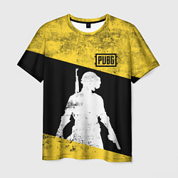 Футболка мужская PUBG: Yellow Grunge, цвет: 3D-принт