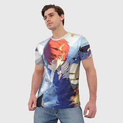 Футболка мужская Моя геройская академия Шото, цвет: 3D-принт — фото 2