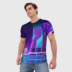 Футболка мужская Neon Nights, цвет: 3D-принт — фото 2