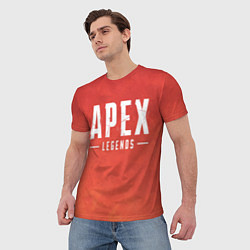 Футболка мужская Apex Legends: Red Logo, цвет: 3D-принт — фото 2