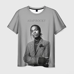 Футболка мужская ASAP Rocky: Grey Fashion, цвет: 3D-принт