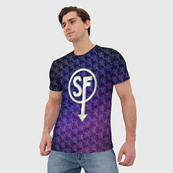 Футболка мужская Sally Face: Violet SF, цвет: 3D-принт — фото 2