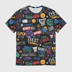 Мужская футболка Баскетбол коллаж