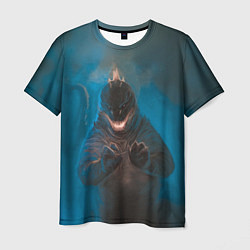 Футболка мужская Blue Godzilla, цвет: 3D-принт