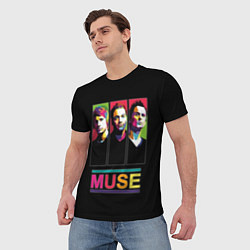 Футболка мужская Muse pop-art, цвет: 3D-принт — фото 2