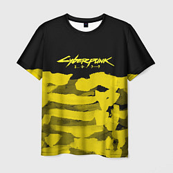 Футболка мужская Cyberpunk 2077: Black & Yellow, цвет: 3D-принт