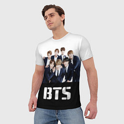 Футболка мужская BTS постер, цвет: 3D-принт — фото 2