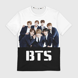 Футболка мужская BTS постер, цвет: 3D-принт