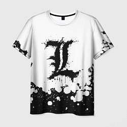 Футболка мужская L letter snow, цвет: 3D-принт