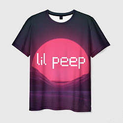 Футболка мужская Lil peepLogo, цвет: 3D-принт