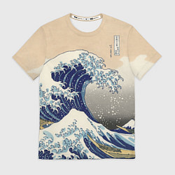 Мужская футболка Kanagawa Wave Art