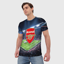 Футболка мужская FC Arsenal, цвет: 3D-принт — фото 2