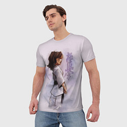 Футболка мужская Кёкусинкай девушка, цвет: 3D-принт — фото 2