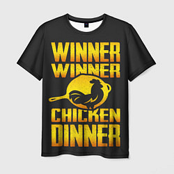 Футболка мужская Winner Chicken Dinner, цвет: 3D-принт