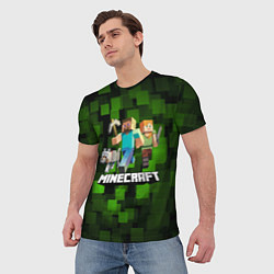 Футболка мужская Minecraft Майнкрафт, цвет: 3D-принт — фото 2