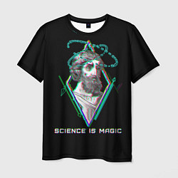 Футболка мужская Magic is science - Пифагор, цвет: 3D-принт