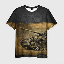 Футболка мужская Tanks are not afraid mud, цвет: 3D-принт