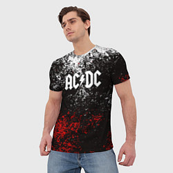 Футболка мужская AC DC, цвет: 3D-принт — фото 2